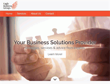 Tablet Screenshot of eaglebusinessgroup.com